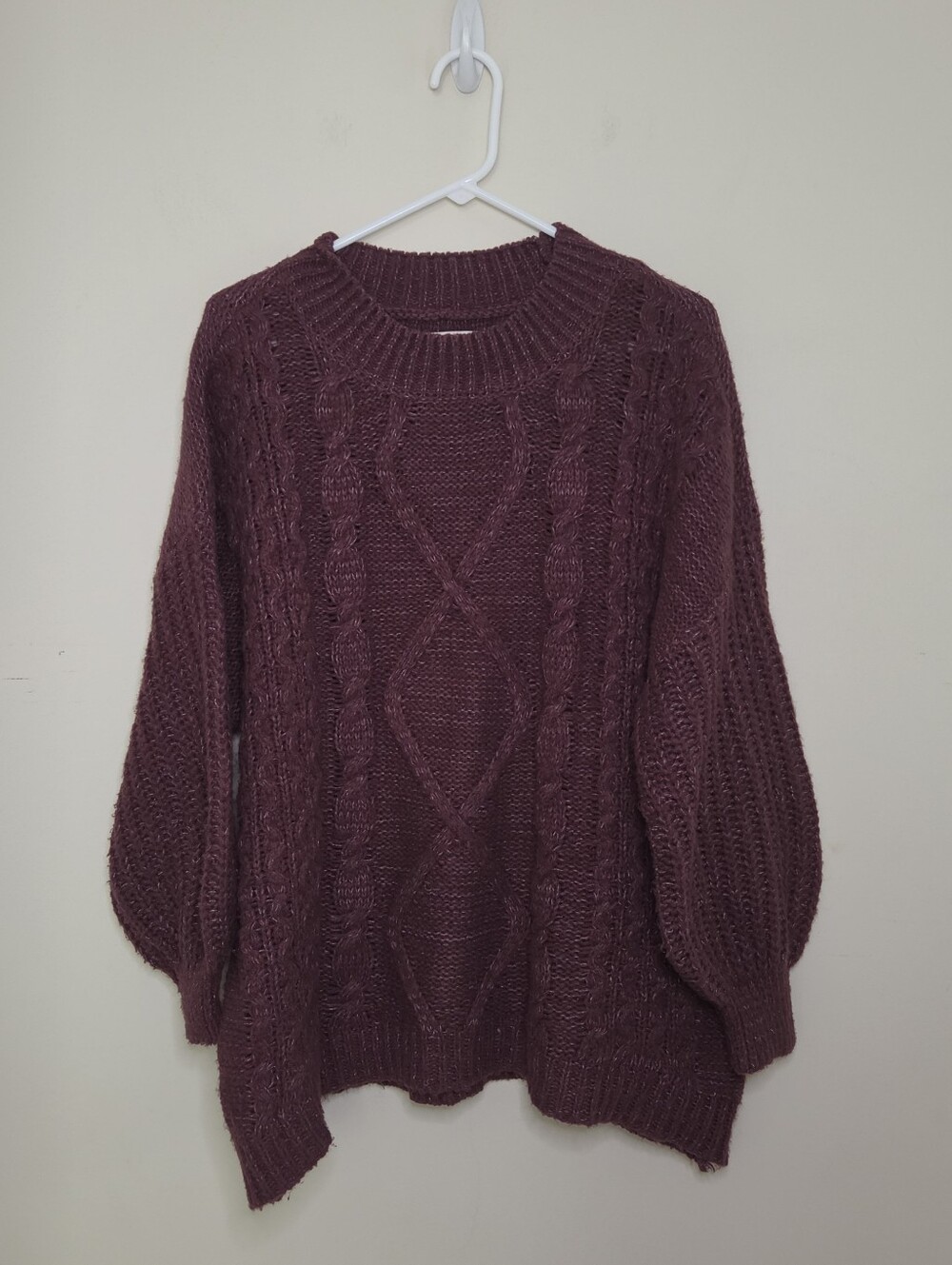 Women's SO Plum Purple Color Sweater Sz XXL